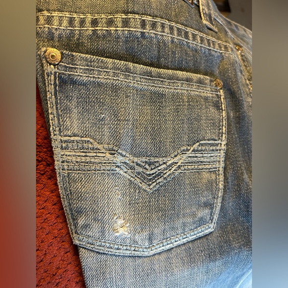 Rock and Roll Cowboy Denium Regular Fit Bootcut Jeans Size 16R measures 28x33. - Picture 4 of 6